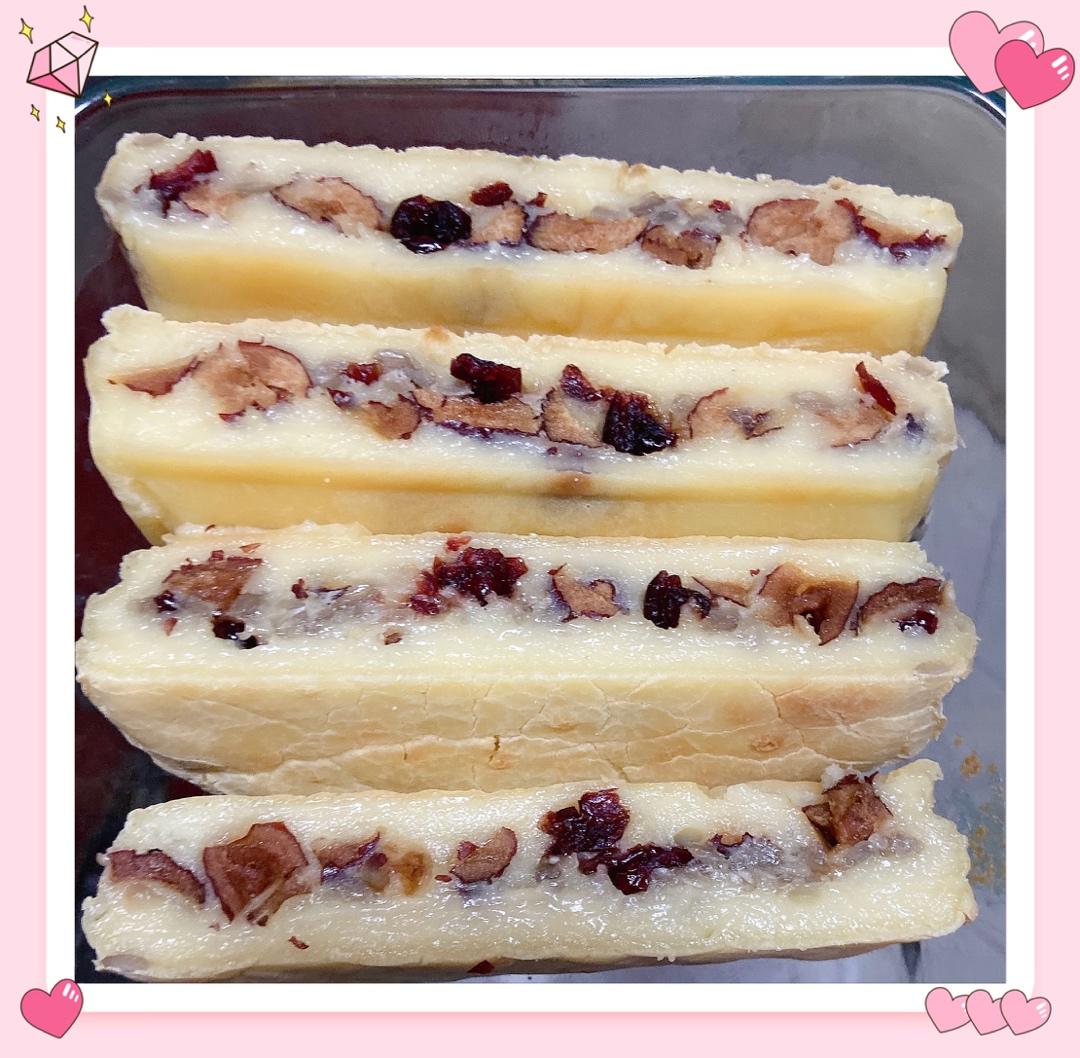 零失败!免揉面！无需泡打粉！只需搅拌一下就能做的补血美颜、软香可口、不粘牙的养生贵妃糕&烤年糕(低糖少油版)