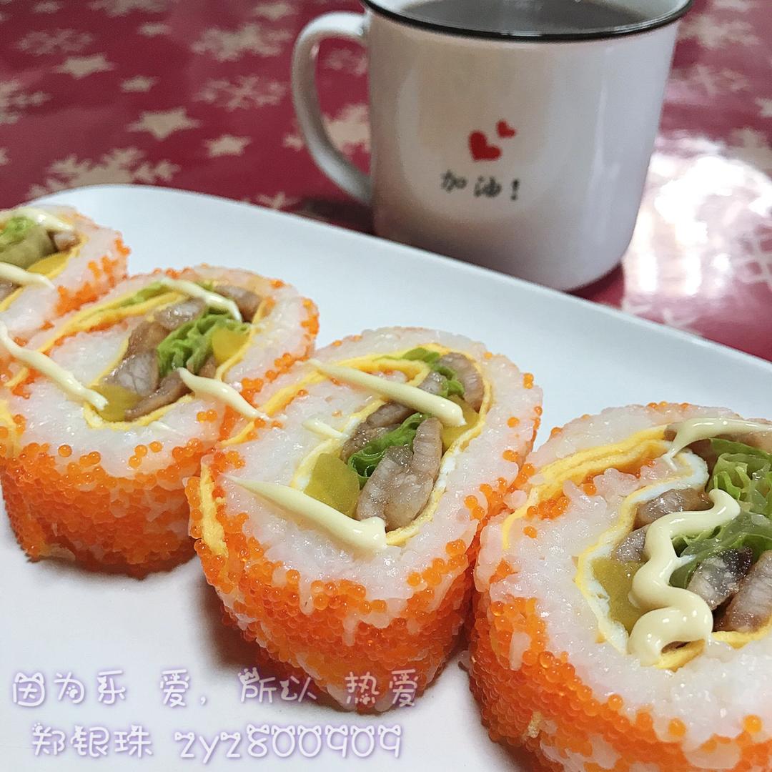 飞鱼籽翻转寿司