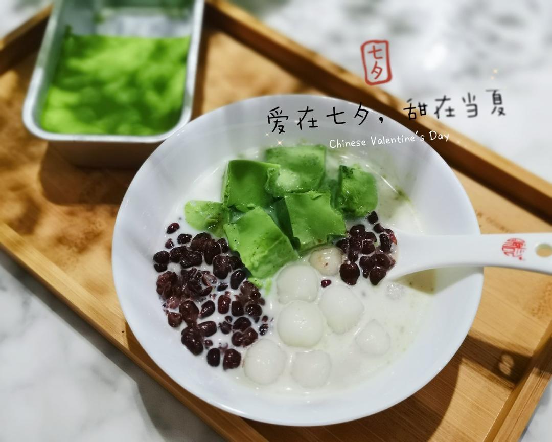 🌿夏日和风甜品｜白玉抹茶冻