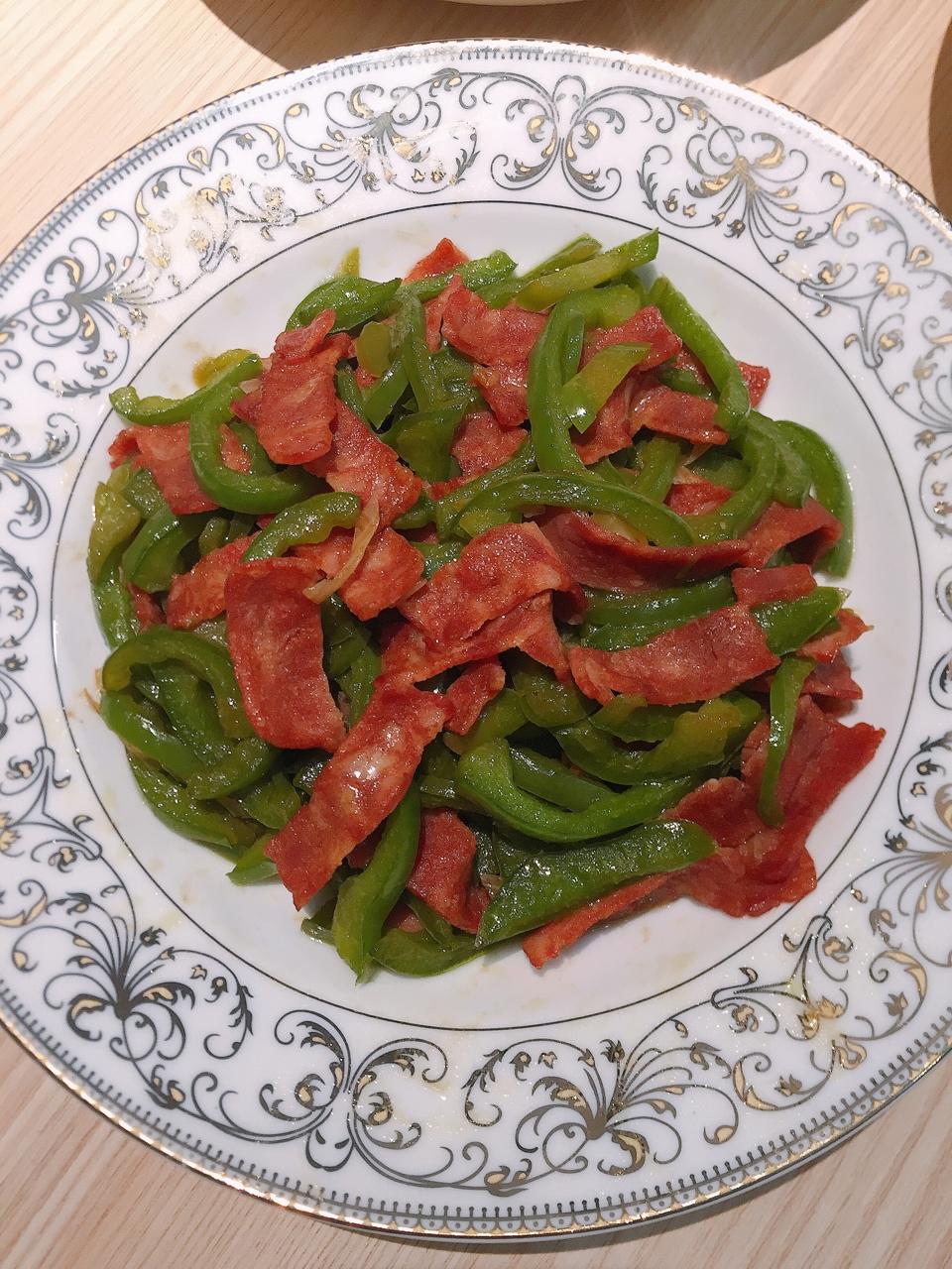 neverlandandy做的培根炒青椒