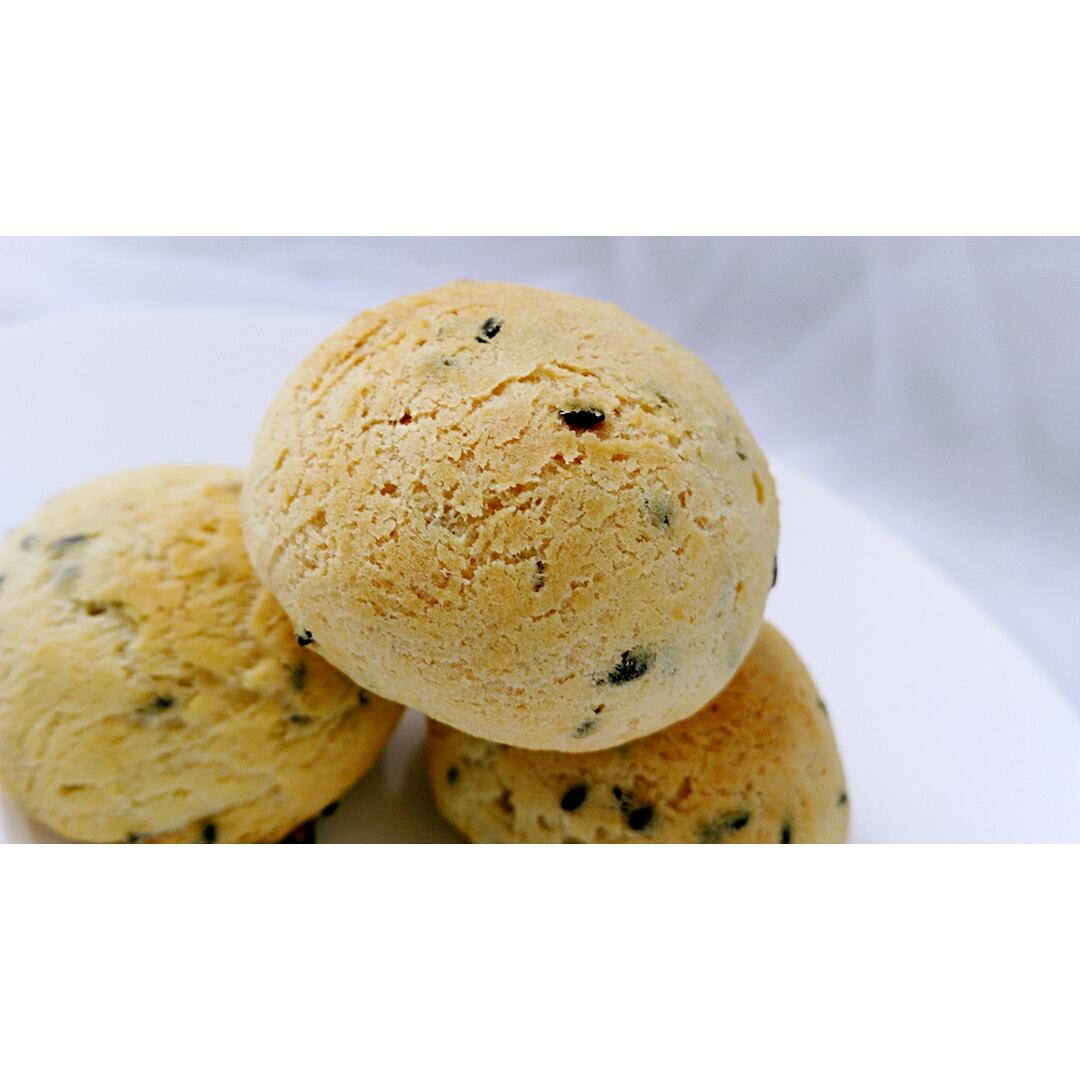 黑芝麻麻薯面包