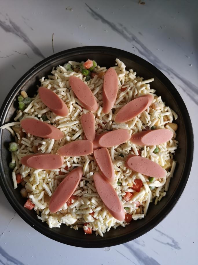 简版面包片披萨