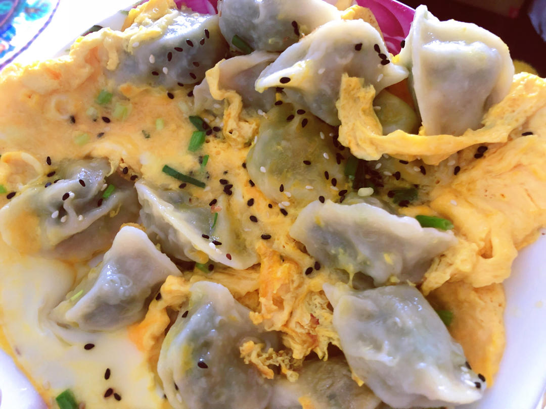 现包现煎抱蛋煎饺&附煎饺的包法