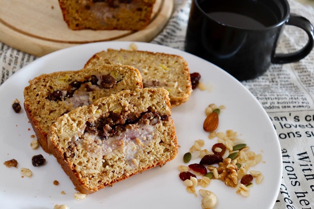 红豆香芋快手面包丨健康·烘焙