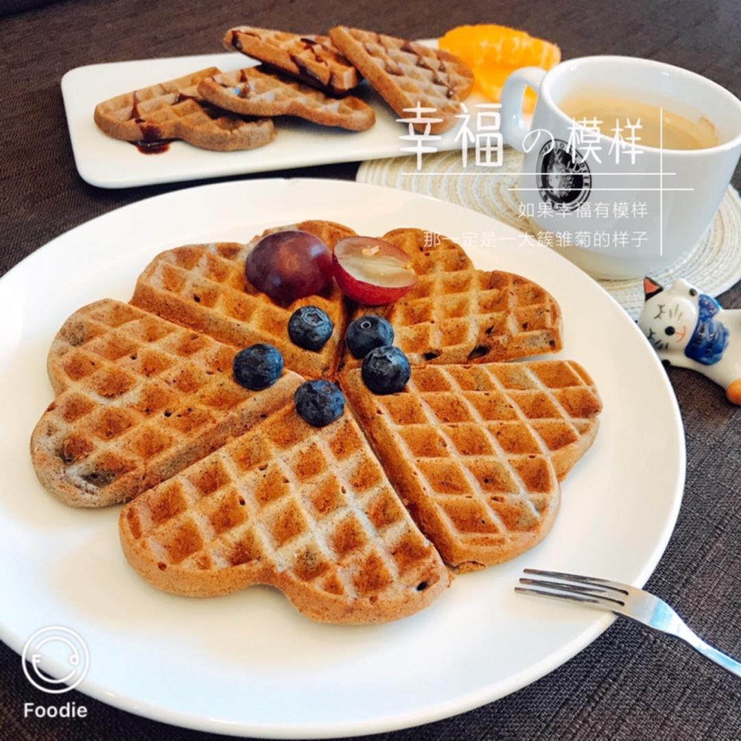 可可糯米华夫饼