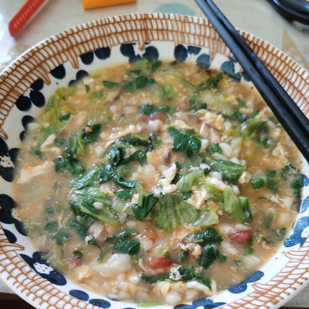 低脂养胃-时蔬山药疙瘩汤