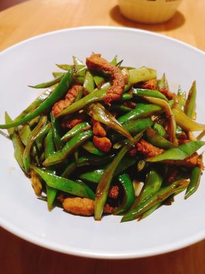 家常菜—四季豆炒肉丝的做法 步骤8
