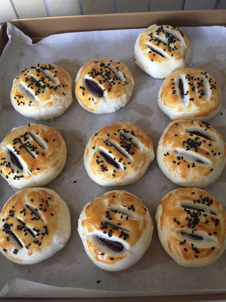 中式点心：红豆沙千层酥