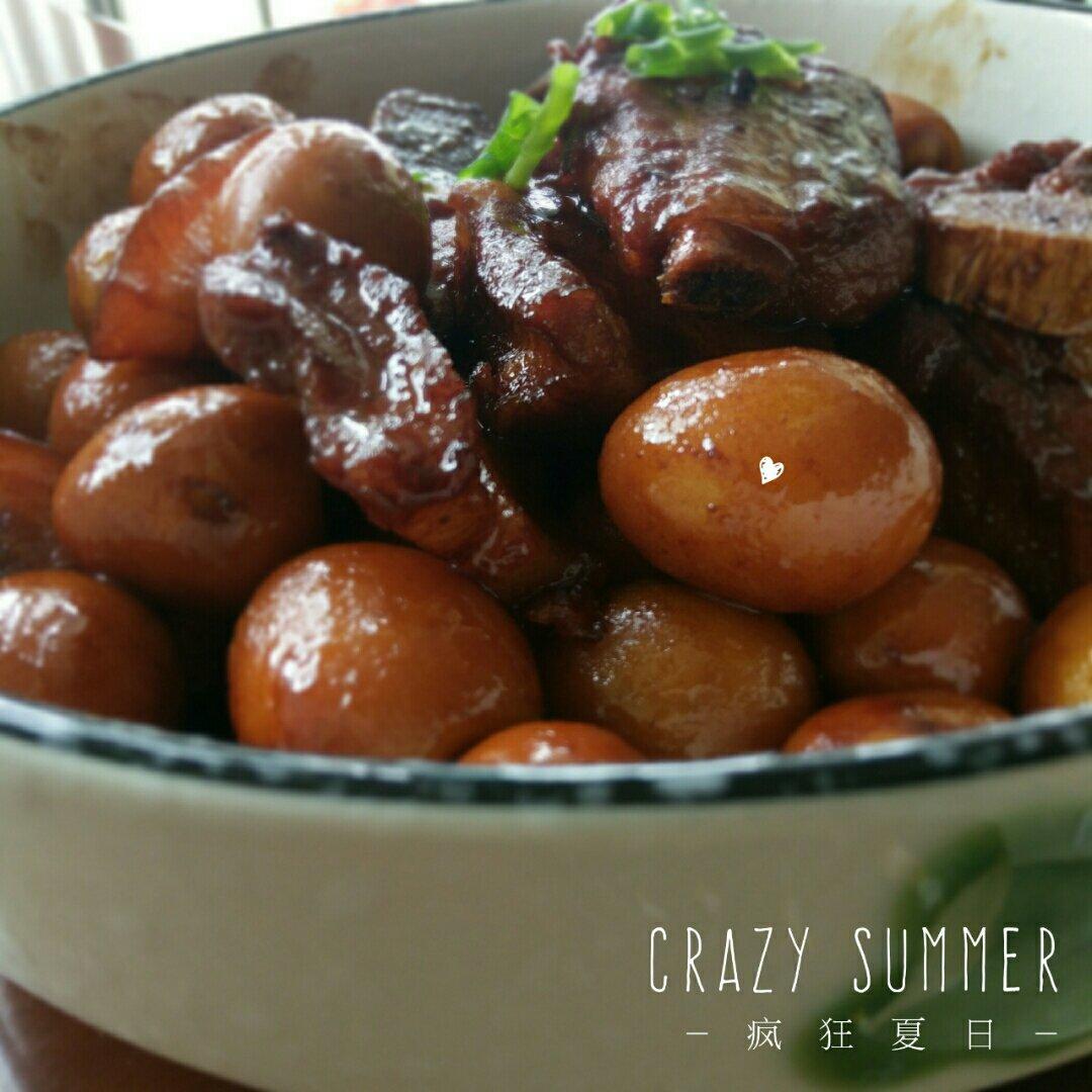 加了鹌鹑蛋后，这盘红烧肉，美味的逆天啦——鹌鹑蛋烧肉（孔瑶食谱）