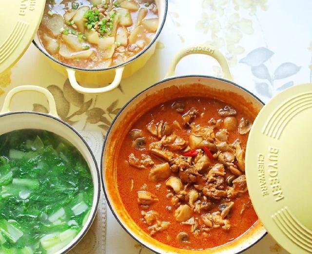 北鼎焖焗锅食谱|红咖喱鸡的做法