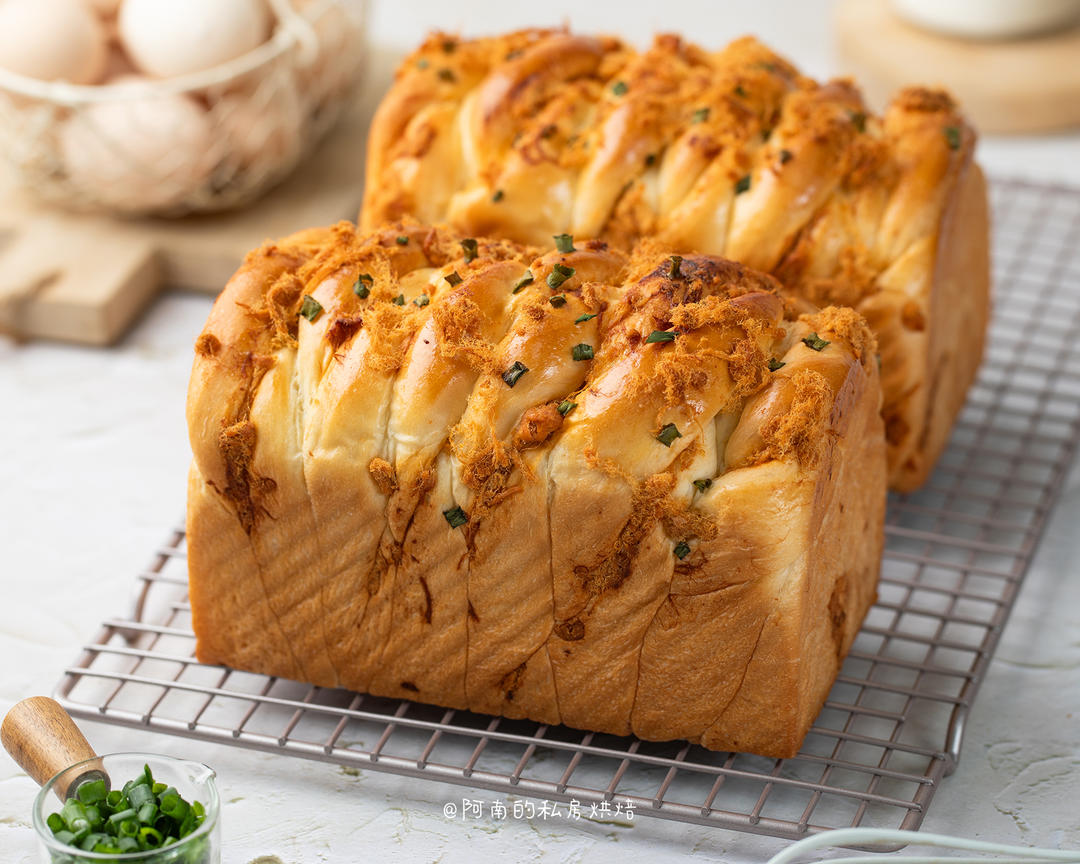 香迷糊啦！波兰种香葱肉松吐司！好吃到停不下来！的做法