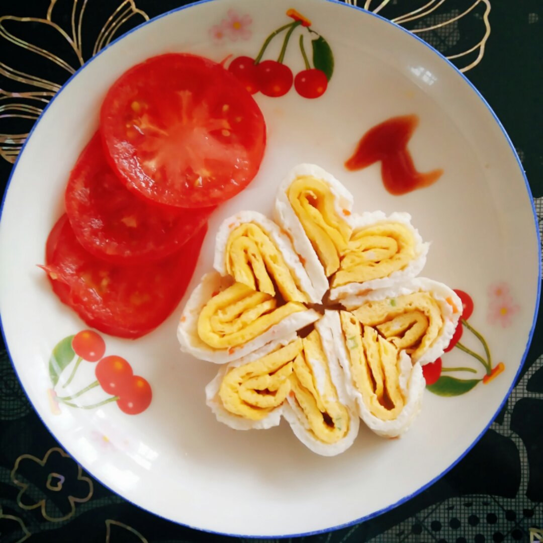 心型蛋饼