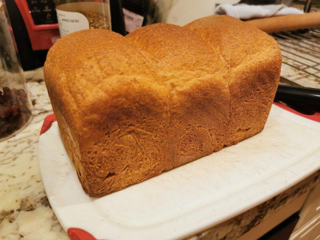 无油无糖纯全麦吐司