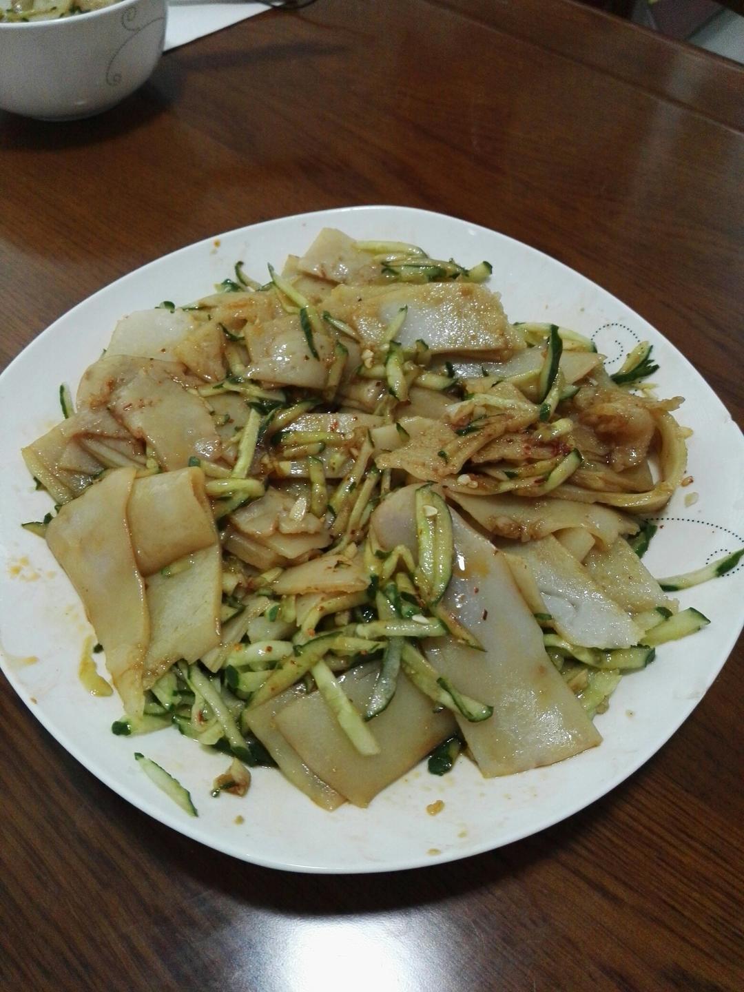 不用水洗的自制凉皮，零失败