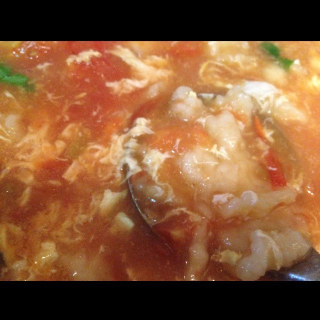 西红柿鸡蛋疙瘩汤