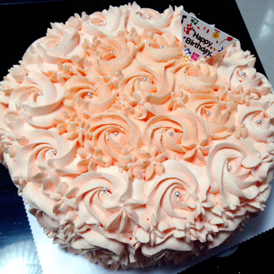 极简的浪漫——Rose Swirl Cake（玫瑰蛋糕）