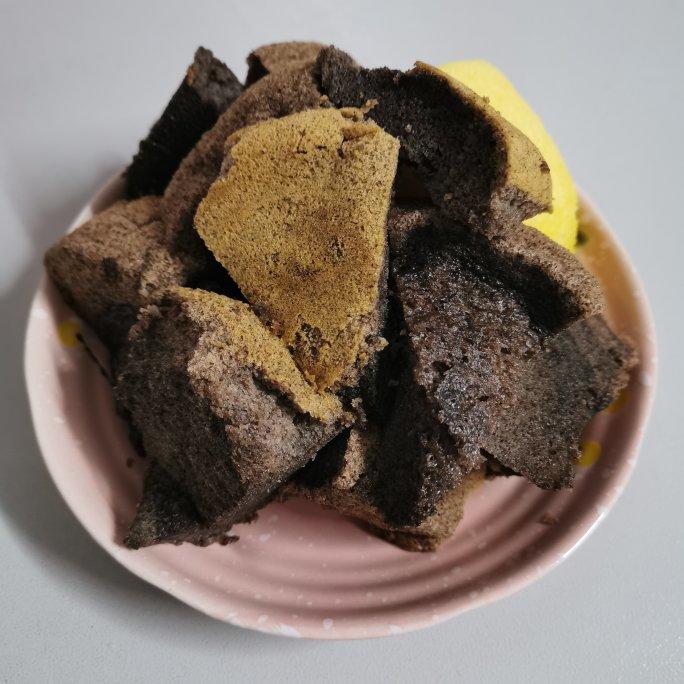 健康养生蒸黑米戚风蛋糕