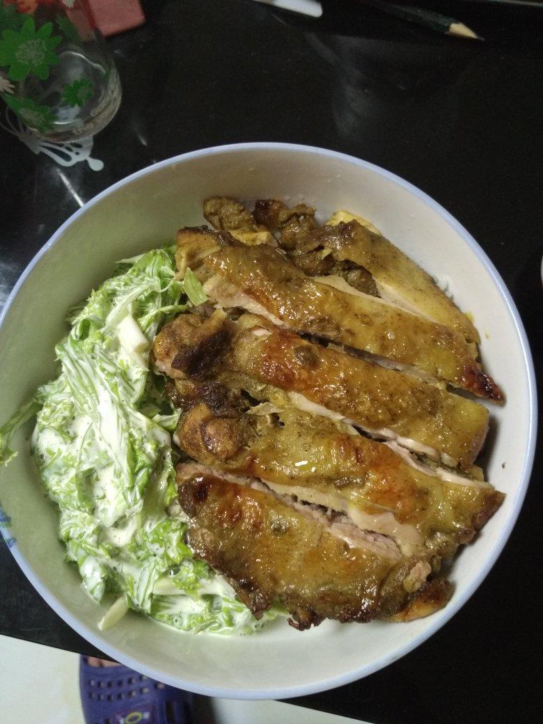 黄咖喱鸡腿饭