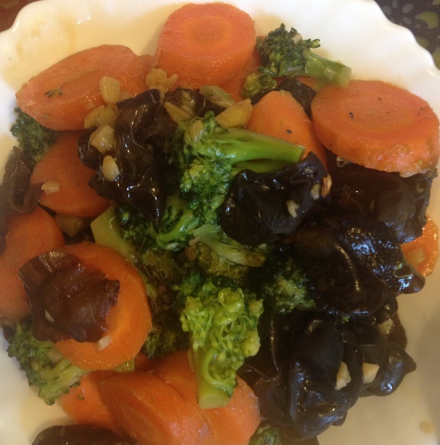 西兰花小炒胡萝卜