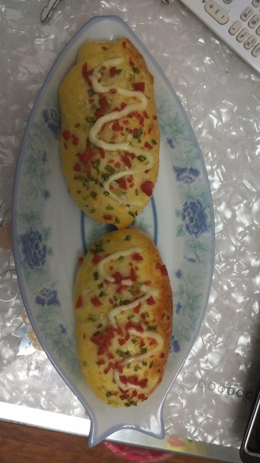 香葱火腿肉松面包