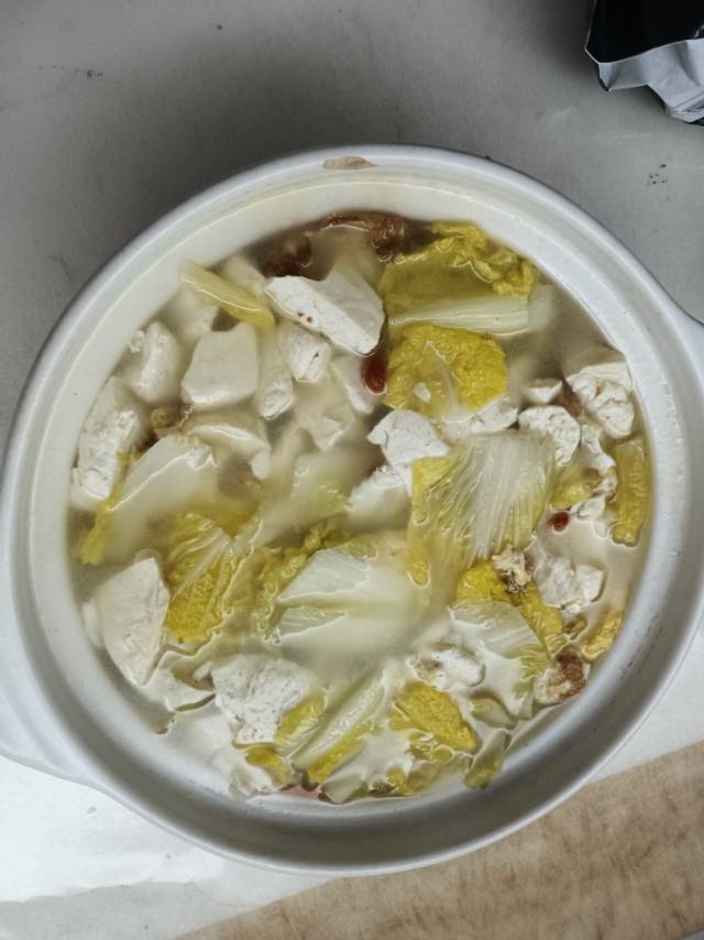 白菜豆腐汤