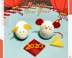 【新年快乐】🐭水煮蛋👉宝宝也能做👉卡通早餐的做法 步骤7