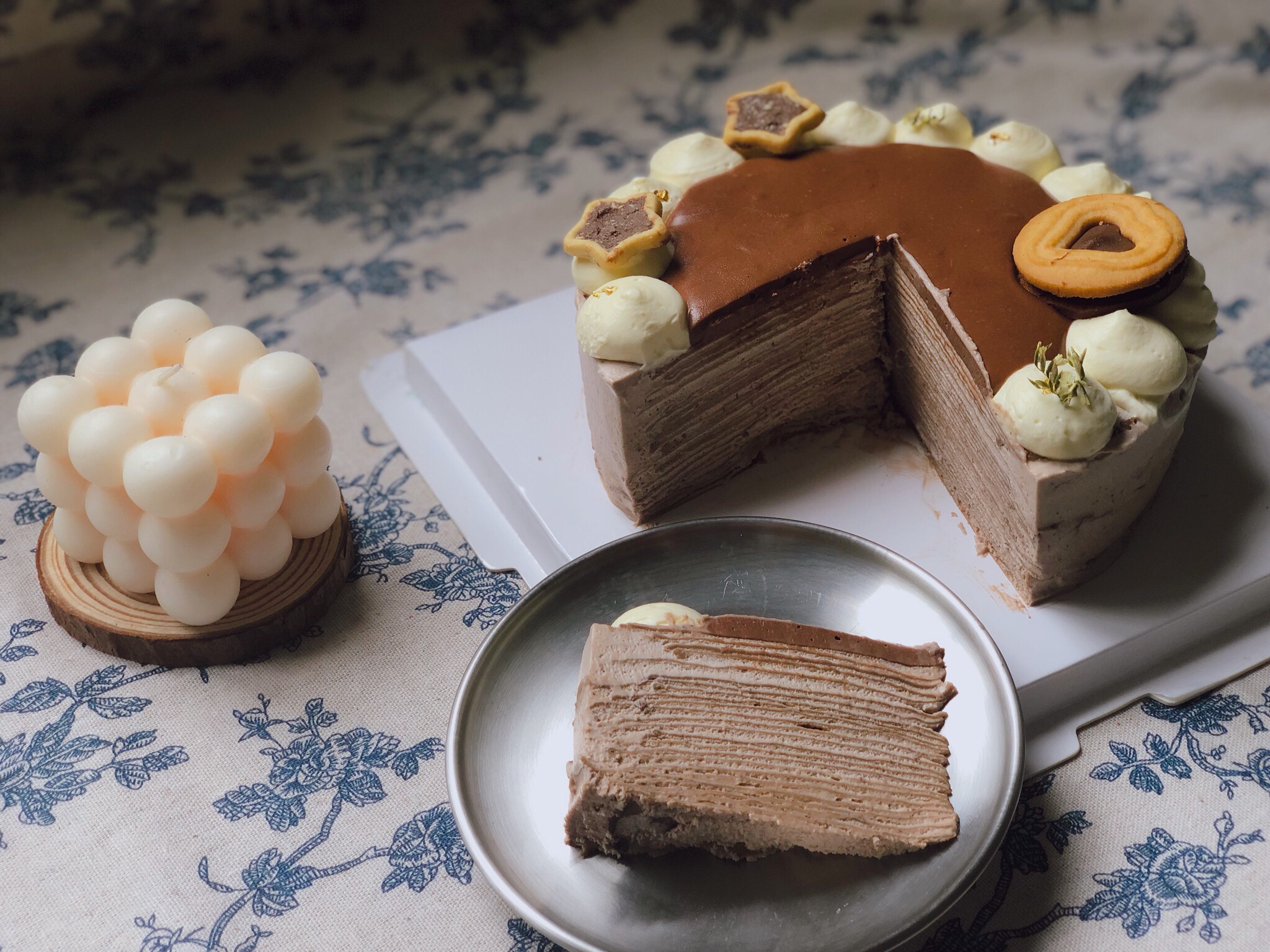 纵享丝滑🍫浓郁巧克力千层蛋糕滑又香的做法