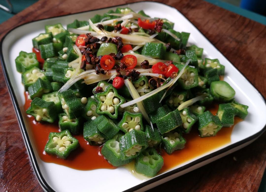 【白灼秋葵】清爽简单