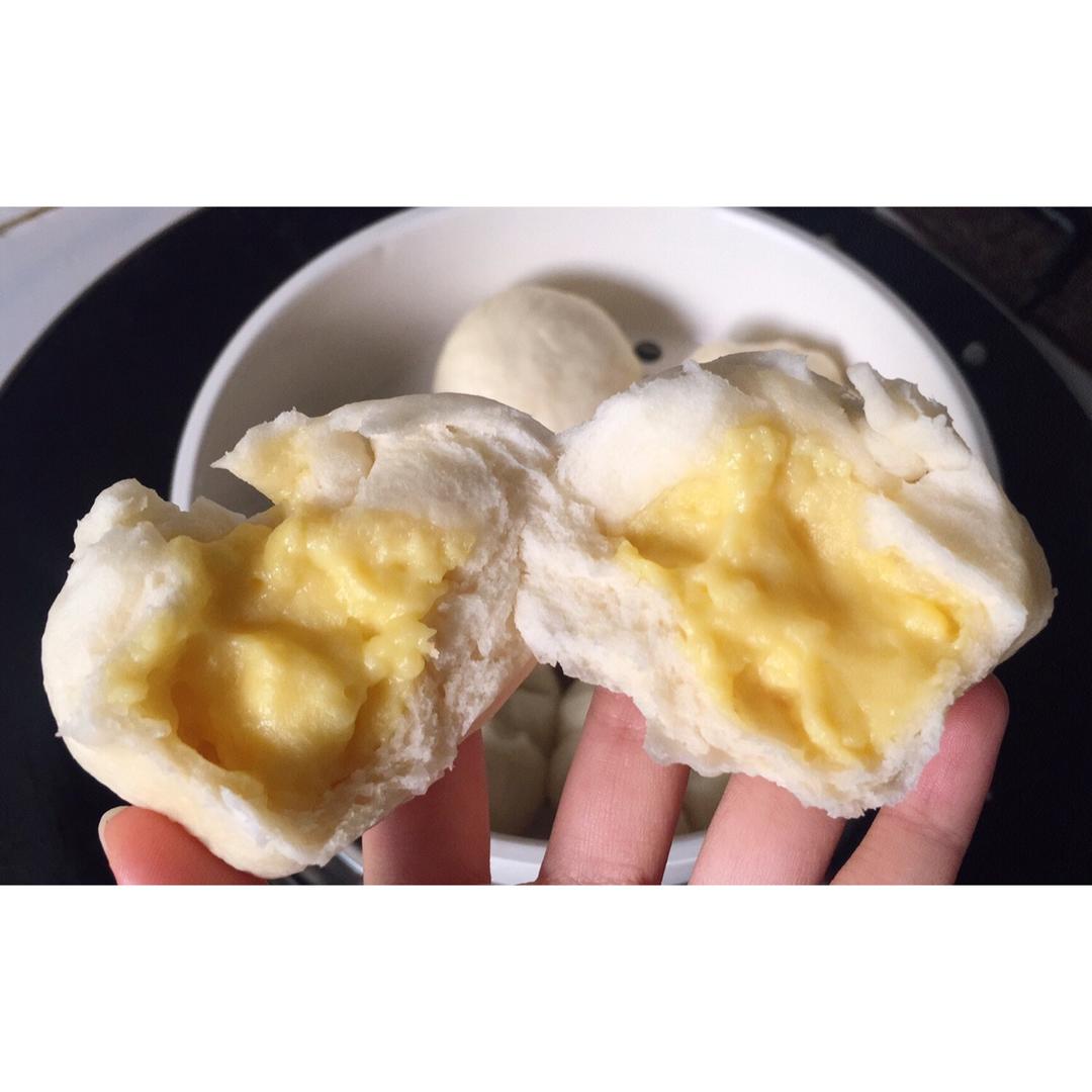 自制无油奶黄包