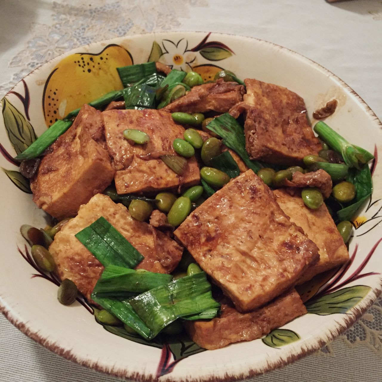 蚝油嫩豆腐
