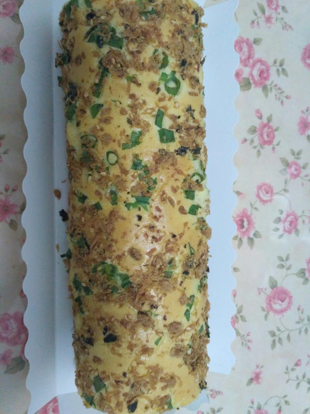 香葱肉松蛋糕卷