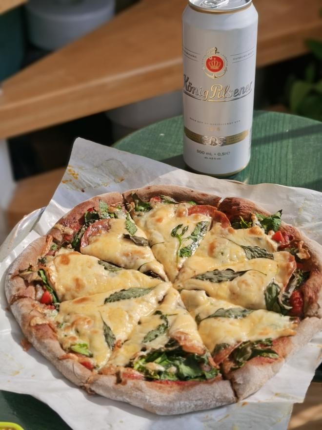 荞麦菠菜披萨•意大利Pizza 【免揉薄底脆边】健康 烘焙的做法