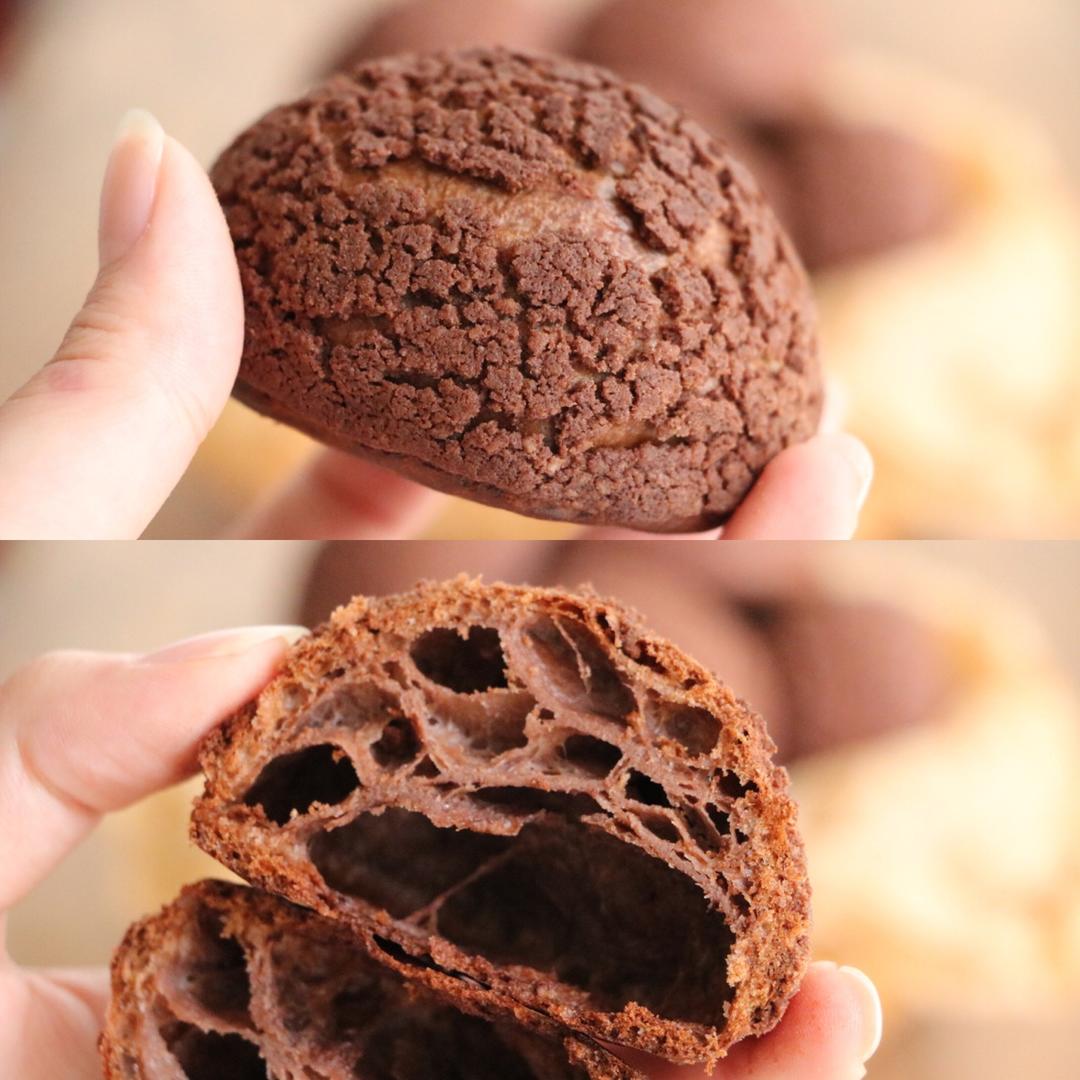 巧克力酥皮泡芙