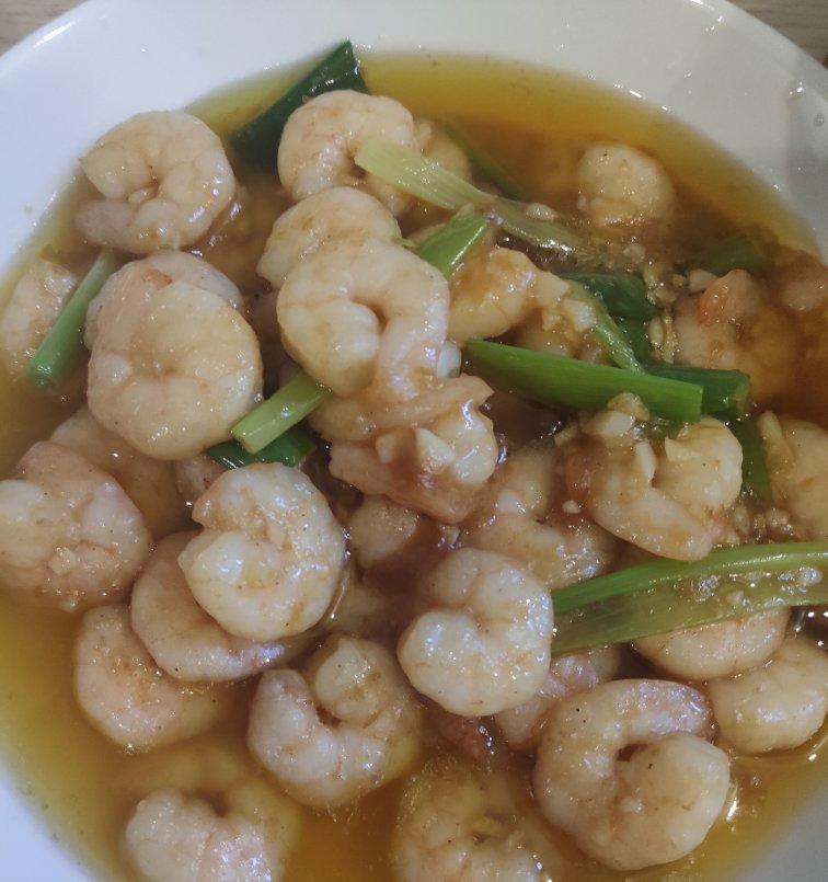 葱爆虾仁