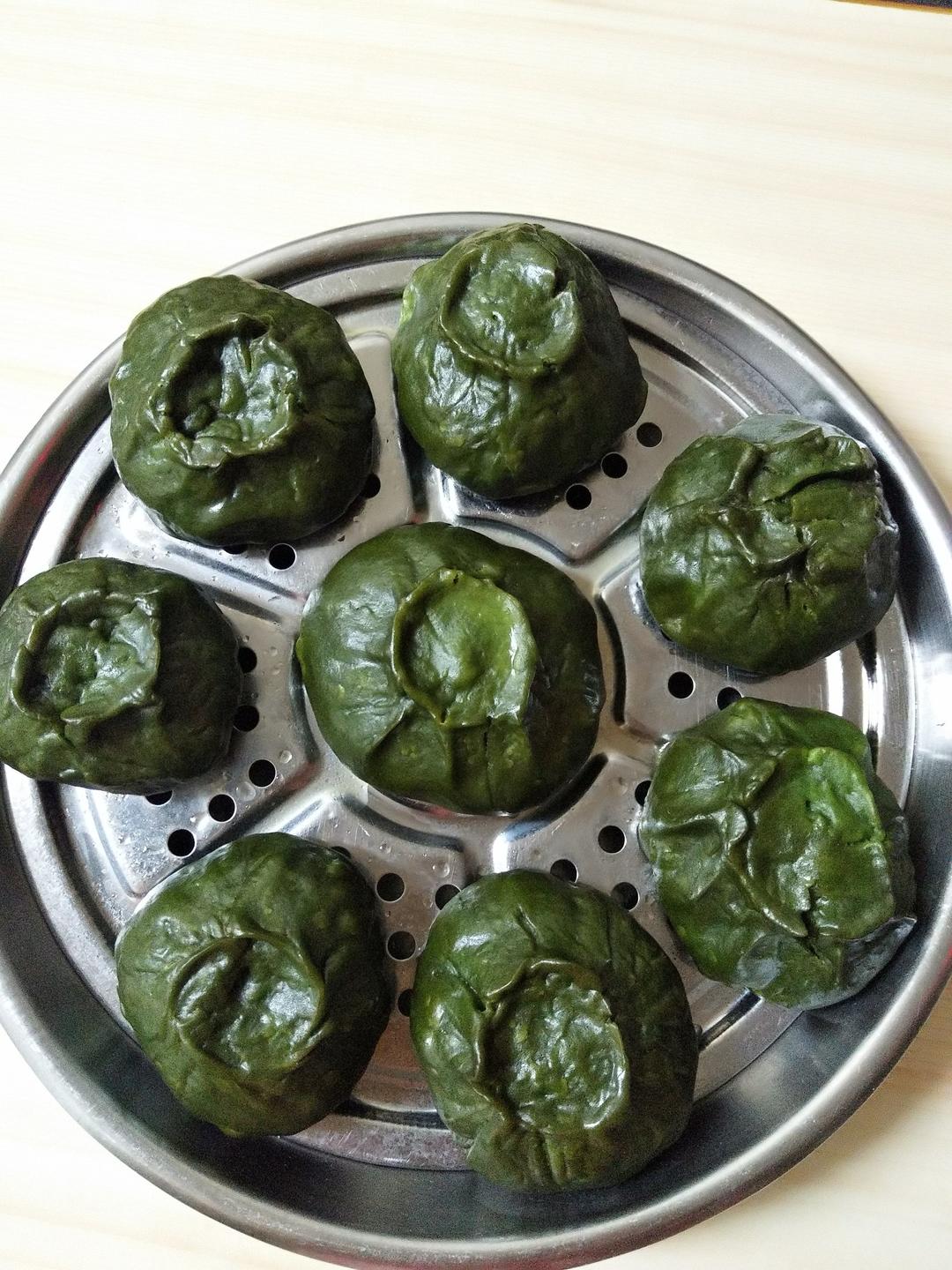 简单又好吃的韭菜豆腐干菠菜包子（附加美善品方子）