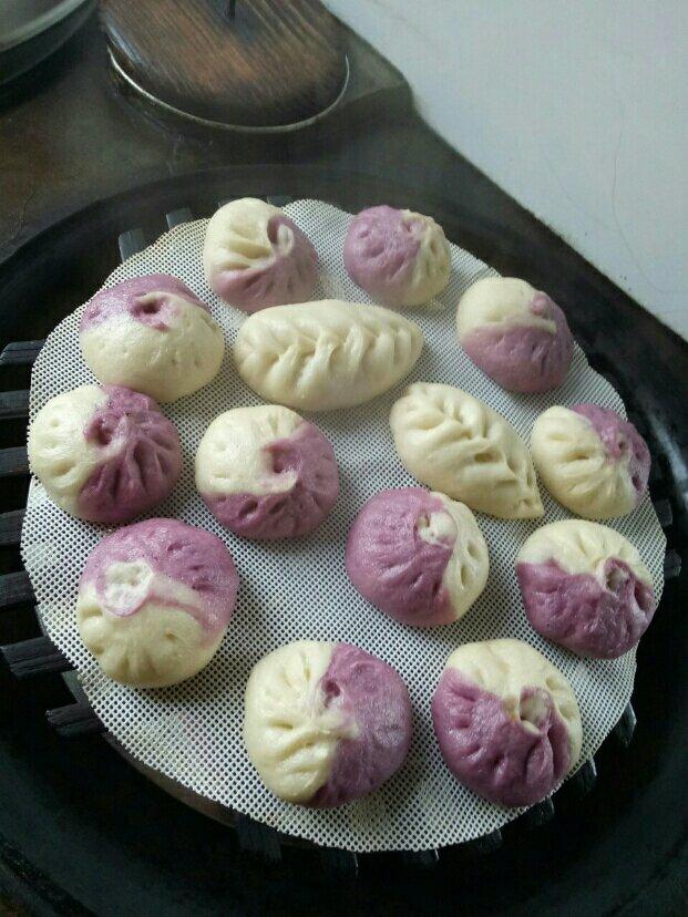 紫薯素包子