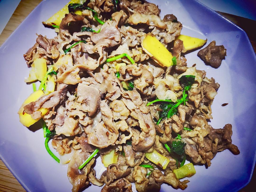孜然羊肉片