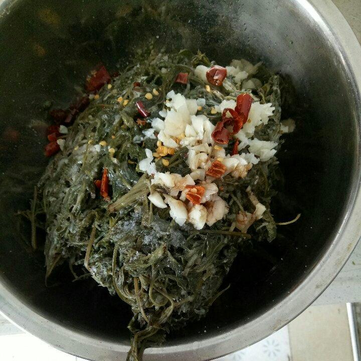 白蒿蒸麦饭