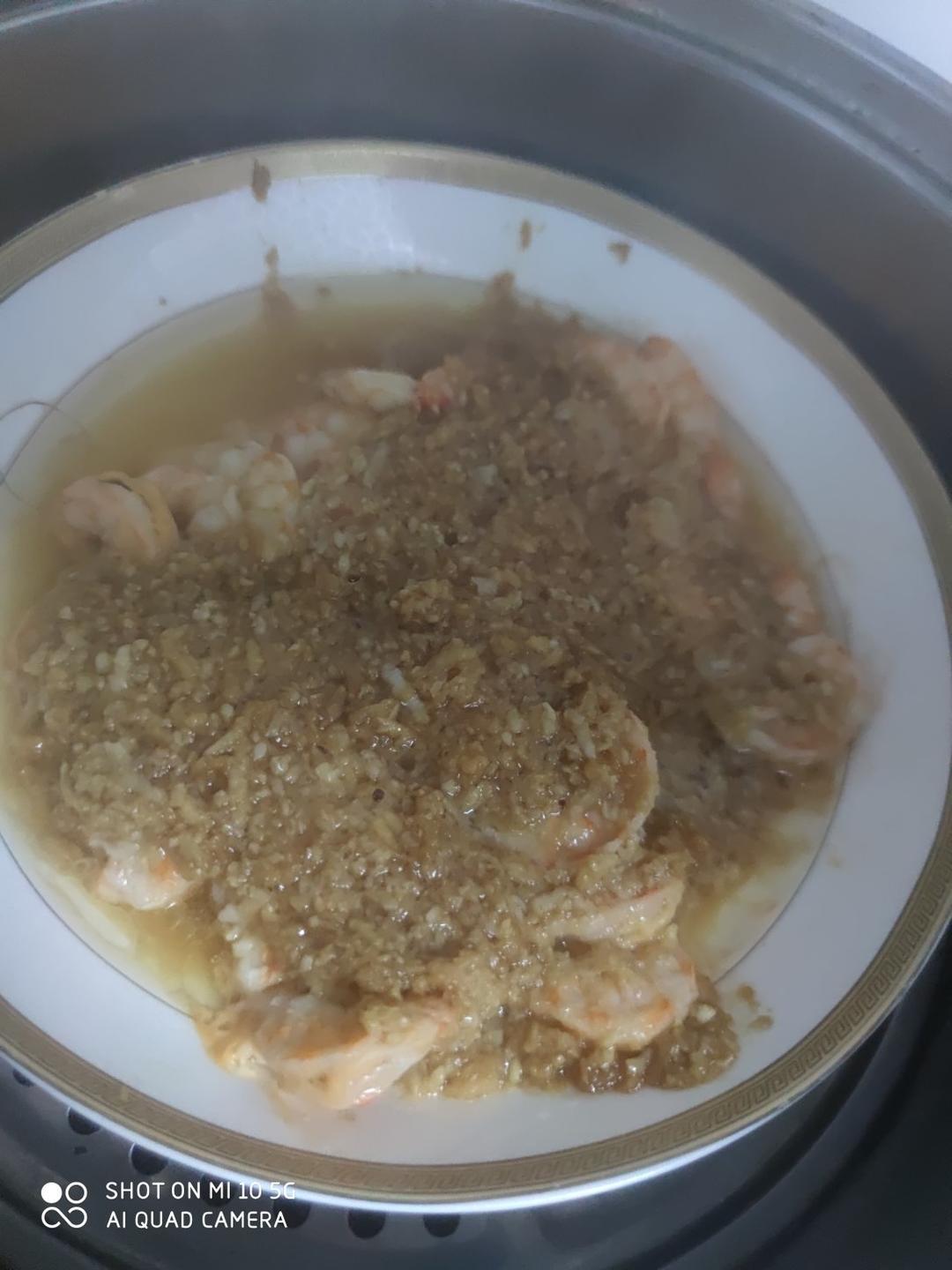 蒜蓉蒸虾
