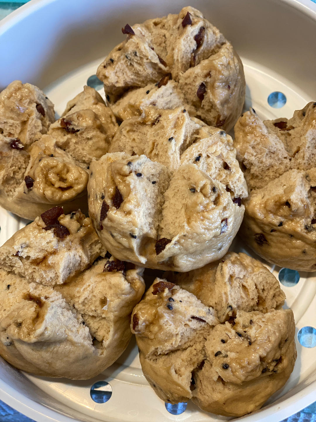 新手也能爆开花的老面红糖大枣开花馒头（泡打粉版or无泡打粉版）