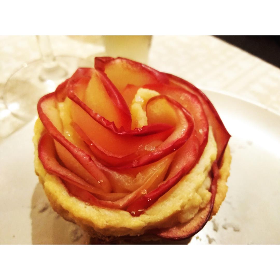 玫瑰花苹果塔