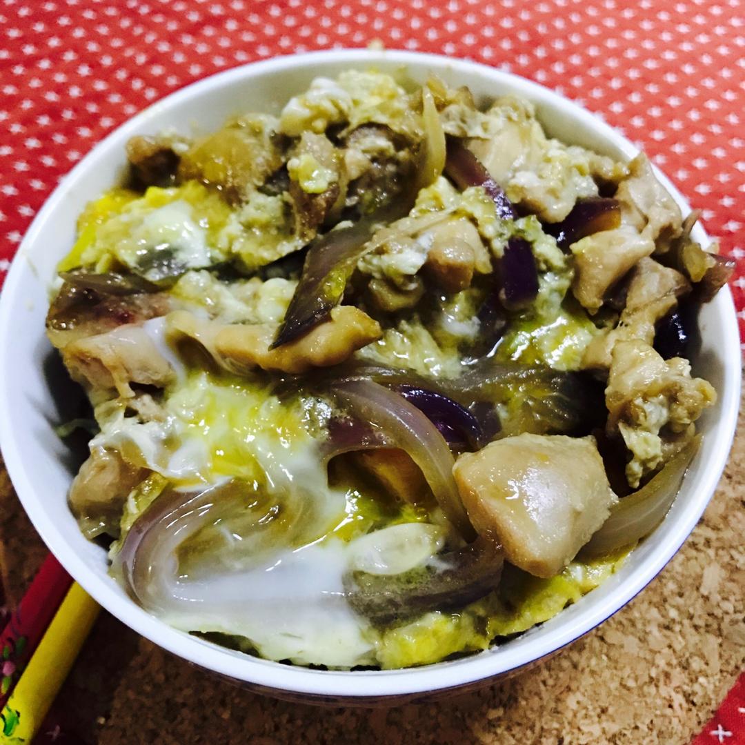 日式亲子饭 - 鸡肉蛋饭