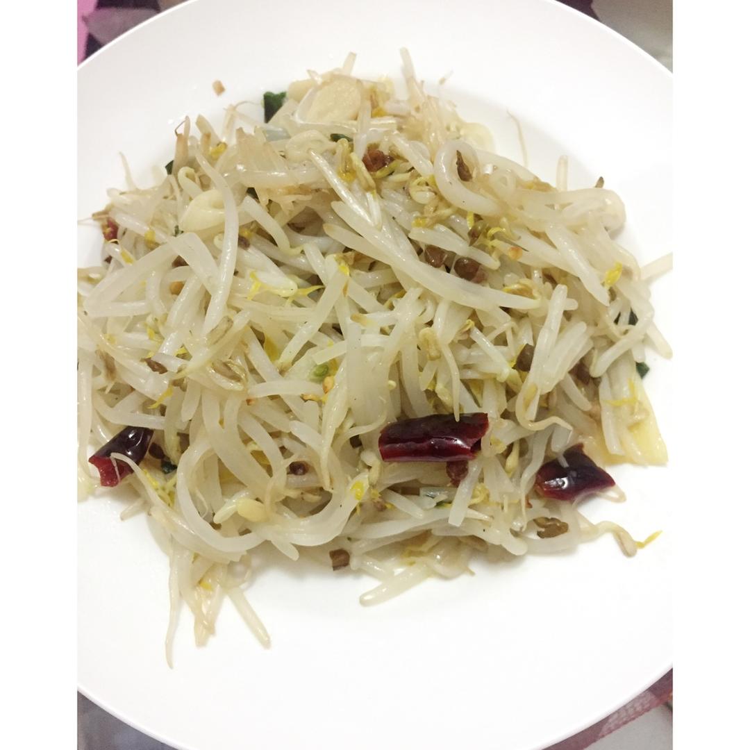 炝炒绿豆芽