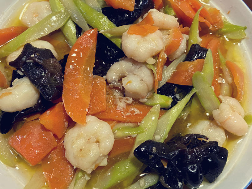 我的神仙菜单，芦笋炒虾仁山药木耳