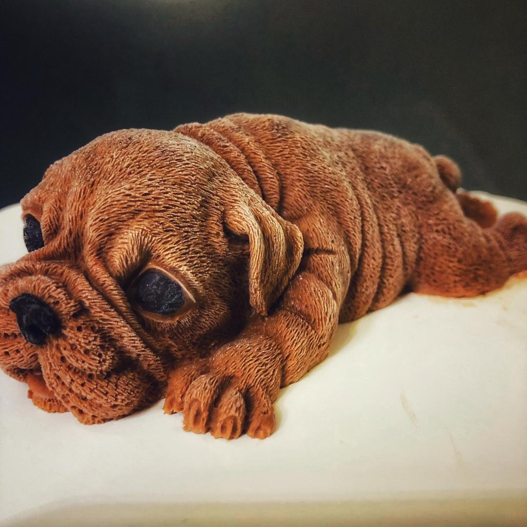 手机用户0018_wqh9做的网红沙皮狗慕斯蛋糕