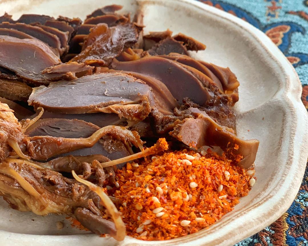 卤郡肝,卤鸭舌的做法