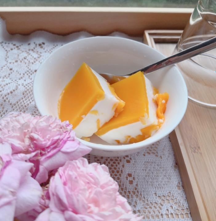 没有一颗糖的椰奶芒果布丁的做法