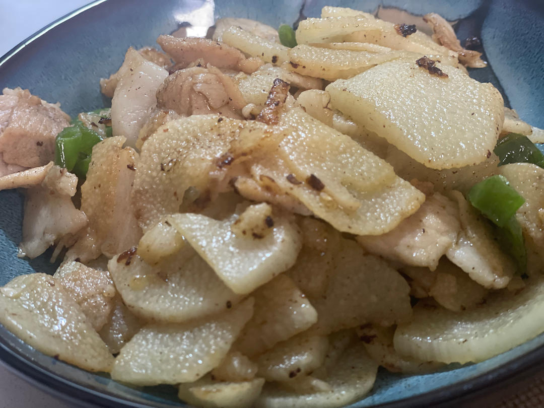 山药炒肉片