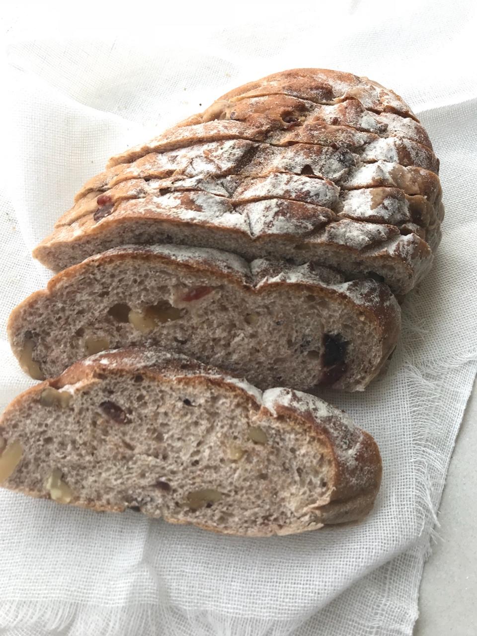 全麦核桃包～软欧包