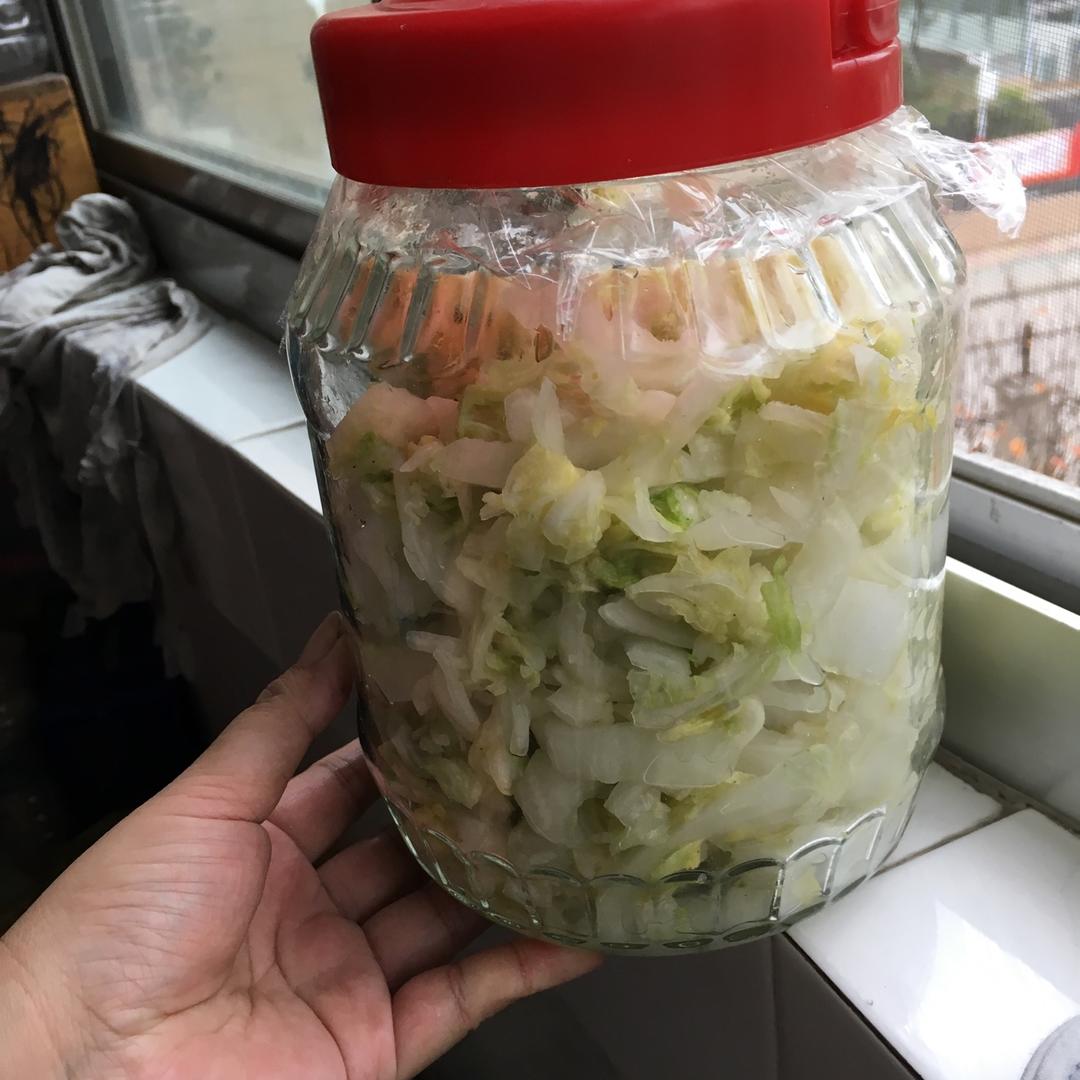 流量不够做的自腌东北酸菜